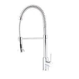 Смеситель для кухни с изливом пружина Mixxus Premium Spring 017 MI6950 Хром