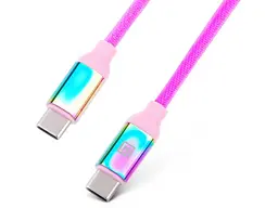 Кабель REAL-EL Premium USB Type C - Type C Rainbow 1m (EL123500053) - мініатюра 4