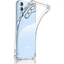 TPU чохол GETMAN Ease logo посилені кути Full Camera для Samsung Galaxy M14 5G Безбарвний (прозорий)