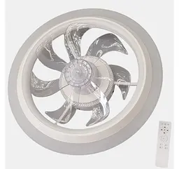Стельова LED-люстра-вентилятор Artlight FS302WH, біла, 76 Вт, від 12-19 м² - мініатюра 3