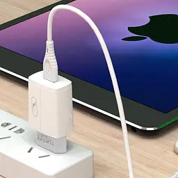 Сетевого зарядного пристрою SkyDolphin SC06 (1USBx2.4A) Білий (SDMZP-000177) - мініатюра 2