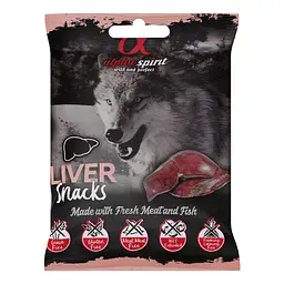 Напіввологі ласощі для собак Alpha Spirit Snacks Liver, кубики з печінки, 50 г - мініатюра 2