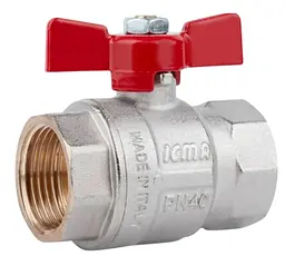 Кран кульовий Icma 1" прямий №349 (87349AF11) - мініатюра 1