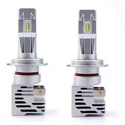LED лампи автомобільні H7 радіатор+кулер 5000Lm M3 Pro/Philips ZES/200W/6000K/IP67/8-48V 2шт