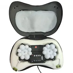 Масажна роликова подушка для дому та машини масажер для спини та шиї Massage pillow CHM-8028 - мініатюра 5