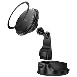 Автотримач Borofone BH136 Parker ring magnetic (center console) Black - мініатюра 3