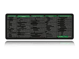 Великий килимок для мишки WorkPlaceShop Поєднання клавіш для Excel 800 x 300 мм