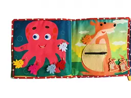 Текстильна розвиваюча книга для малят Bambini "Поні" 403679 - мініатюра 5
