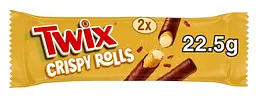 Вафельні трубочки Twix Chocolate & Caramel Crispy Rolls 22.5 г - мініатюра 6