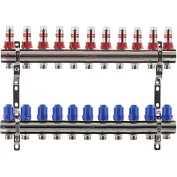 Колекторний блок з витратомірами Koer KR.1110-11 1"x11 ways KR2648