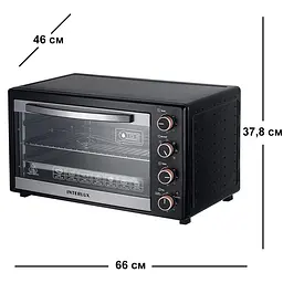Духовка Interlux ILEO-0062BG 62 л,конвекція, чорна - мініатюра 5