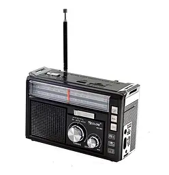 Радіоприймач на акумуляторі Golon RX-382 FM/AM/SW з ліхтарем LED Чорний (1756375728) - мініатюра 8