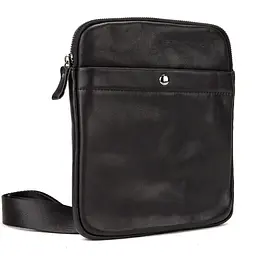 Шкіряний маленький чорний месенджер Tiding Bag S-N2-123A