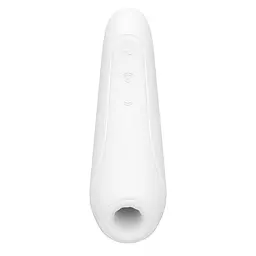 Стимулятор Satisfyer Curvy 1+ Вакуумно-волновой с возможностью управления через приложение, 13.5х4.3 см белый - миниатюра 4