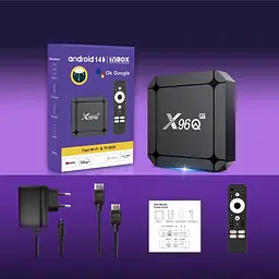 Смарт ТВ приставка X96Q RK3518 2/16 Гб Android TV 14 Smart Box - мініатюра 3