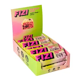 Протеїнові батончики FIZI Protein Bar Box — 10 × 45 г Cookie Dough + Chery