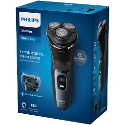 Електробритва Philips Series 3000 синя (S3144/00) - мініатюра 2