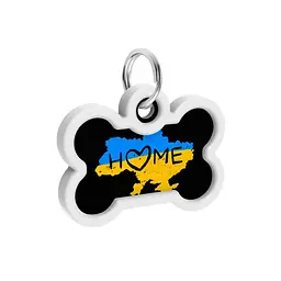Адресник для собак і котів Waudog Smart ID з QR паспортом, Дім, L, 40х28 мм - мініатюра 4