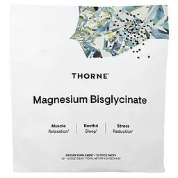 Магній бісгліцинат Thorne Magnesium Bisglycinate 30 стиків
