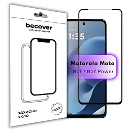 Скло захисне BeCover Motorola Moto G17 / G17 Power Black (715137) - мініатюра 2