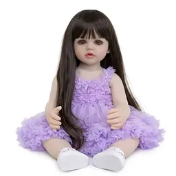 Реалістична Кукла Реборн 55 см повністю силіконова Doll Reborn Baby К0100216