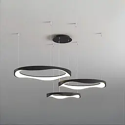 Підвісна LED-люстра Art 2460/420+520+620BK