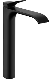 Змішувач Hansgrohe Vivenis 250 для умивальника з донним клапаном pop-up Matt Black 75040670 Чорний матовий