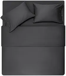 Простирадло на резинці Mix&Match Premium 180x200+30см 100% бавовна сатин сірий ARDESTO pbe0050602