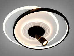 Сучасна LED-люстра Diasha 5531WH+BK dimmer білий + чорний, 64 Вт, з пультом і димером, 47 см - мініатюра 6