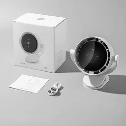 Настільний вентилятор F7 з затискачем 4000mAh White - мініатюра 6