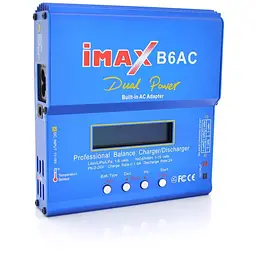Універсальне ЗУ iMAX B6, 12V, 220-240V, 0,1-5A, LCD, балансир, від 1 до 15 осередків, клем (AGM/GEL/Li-Ion/LiFePO4/NiCa/NiMH)