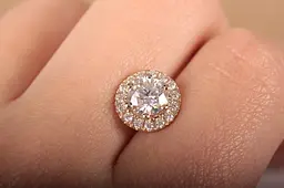 Сережки пуссети з жовтого золота з мауссанітами S-0098 - мініатюра 7