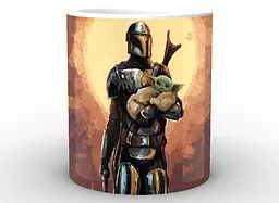 Кружка GeekLand Зоряні війни Мандалорець Мандалорець і Йода Star Wars The Mandalorian TM.04.04 - мініатюра 2