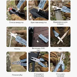 Мультитул NexTool Mini Sailor Pliers S11 Blue NE20156B [162489] - мініатюра 9