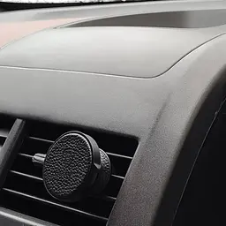 Тримач в машину Baseus Small Ears Series Magnetic Bracket Leather Air Outlet Type чорний (18051) - мініатюра 3