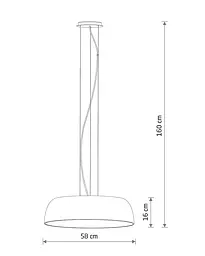 Підвісний світильник, люстра Nowodvorski 11233 Satellite M E27 7x25W IP20 Білий - мініатюра 8