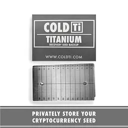 Титанові пластини ColdTi Titanium Double Plate для зберігання сід-фрази, 2 шт з двома пломбами - мініатюра 6
