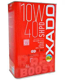 Моторна олива XADO 10W-40 SHPD SL/CI-4 RED Boost 4 л (ХА 26249) - мініатюра 5