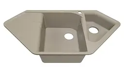 Кухонна мийка Adamant Spirit 1000x500x225 Sand сахара 354223, Sand - мініатюра 2