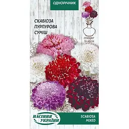 Насіння Скабіоза пурпурова Насіння України суміш 0.3 г (801800)