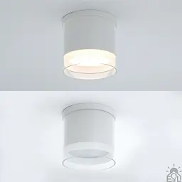 Спотовий світильник ESLLSE YASNIST 90x85 мм Білий під лампу GX53 - мініатюра 6