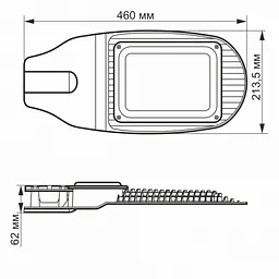 LED вуличний ліхтар VIDEX 50W 5000K Сірий - мініатюра 3