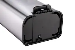 Відро для сміття з плавним закриттям прямокутне Mixxus Cubic-TC0112 SS Color 12л нержавіюча сталь MI7089, Нержавіюча сталь - мініатюра 4