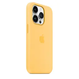 Чохол Silicone Case with MagSafe для Apple iPhone 14 Pro Sunglow AAA [77425] - мініатюра 4