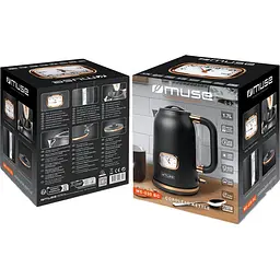 Чайник електричний Muse 1.7 л чорний (MS-030 BC) - мініатюра 2