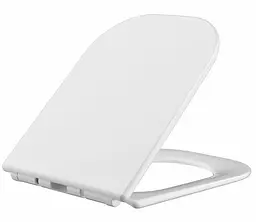 Сидіння для унітазу Mixxus Seat Cover Quadro-2003 з мікроліфтом 430x338х35 мм MI6689, Білий - мініатюра 3