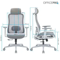 Офісне крісло OfficePro Wave OC670-G-G-G (OC670-G-G-G) - мініатюра 8