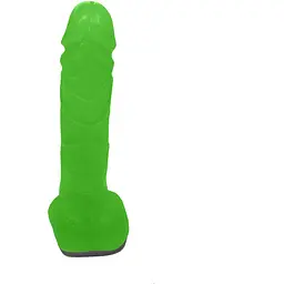 Крафтове мило-член із присоскою Чистий Кайф Green Size M - мініатюра 3
