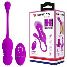 Віброяйце Pretty Love Callieri Thrusting Vibrating Egg Purple - мініатюра 1