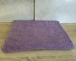 Простирадло махрове жакардове Parisa Home 150х200 щільність 400 г/м2 лаванда - мініатюра 3